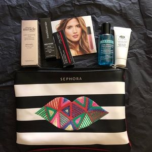 SEPHORA MAKEUP BAG & DELUXE SAMPLES -SHISHEIDO++